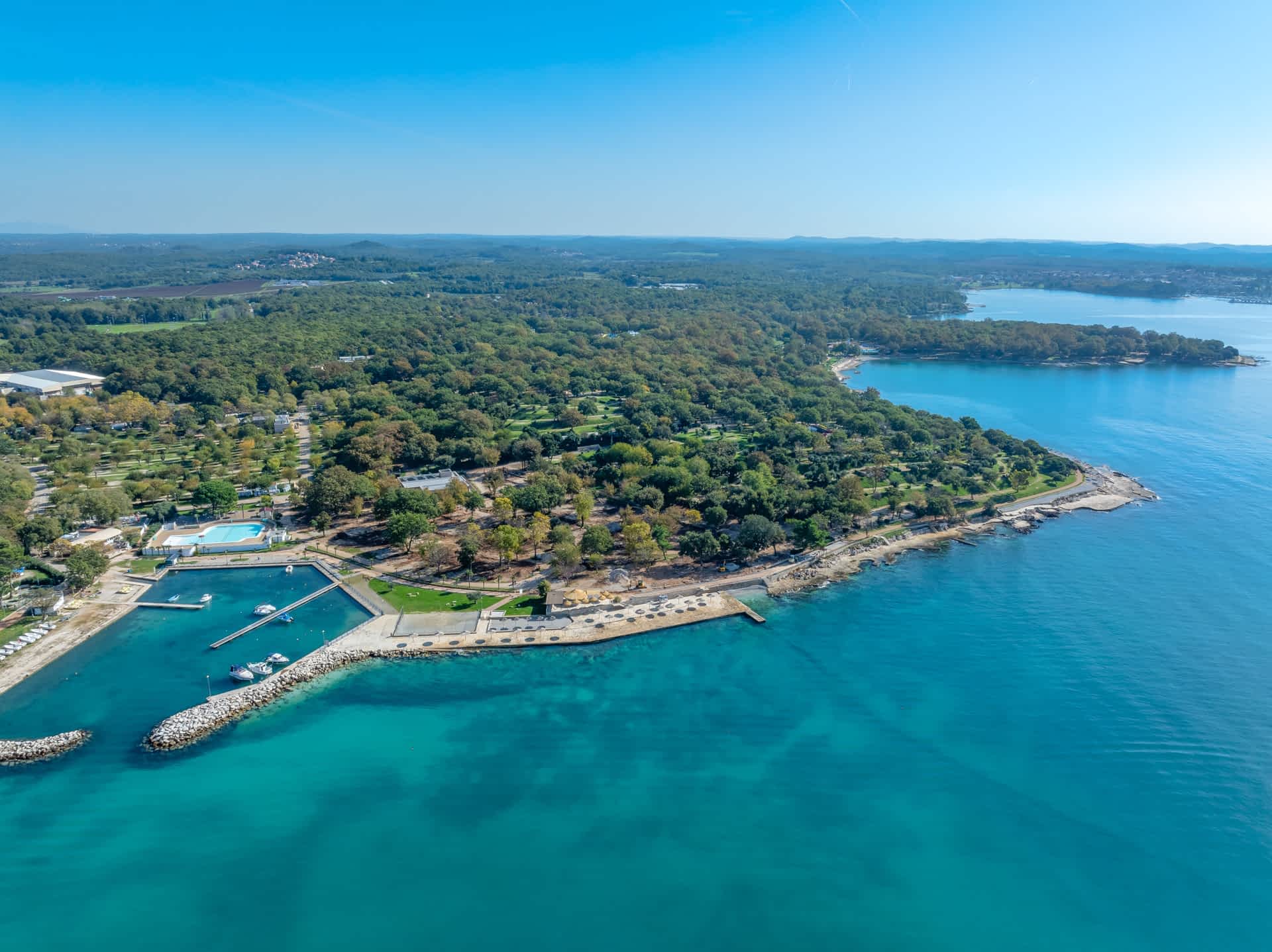 Spiaggia del campeggio Bijela Uvala